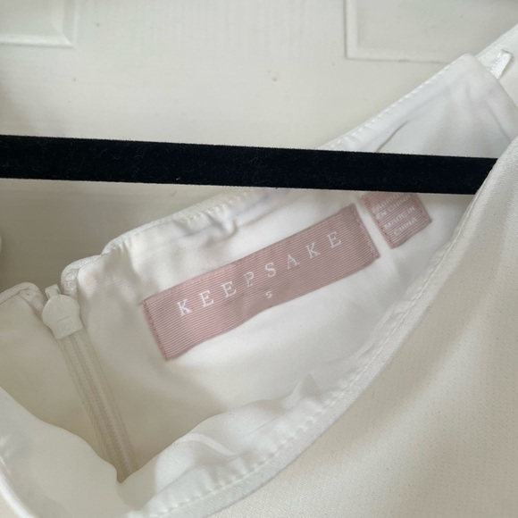 Keepsake Off-Shoulder Mini White Dress - Picture 4 of 5